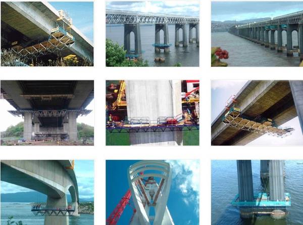 Quality Adjustable Bridge Underdeck Steel Suspended Working Platform OEM Personalized for sale
