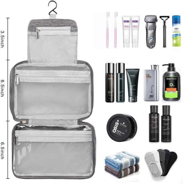 Multi-functional and lightweight Lager capacity durable waterproof toiletry bag with handle