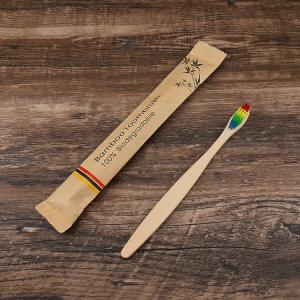 Soft Bamboo Handle Toothbrush Customized Biodegradable Disposable Toothbrush