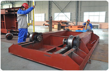 ​motorized coil cart on rail for industrial rail die material handling cart