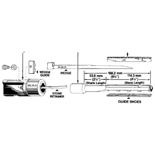 Customized Size Diamond Honing Tool With Wedges Cylinder Honing 28.32mm - 30.15mm Diameter