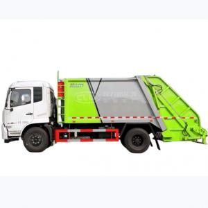 China Dongfeng 120HP Rear Loader Garbage Truck Garbage Can Cleaner Truck wholesale