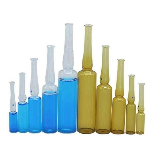 China 2ml 3ml 5ml 10ml 20ml clear anti aging brightening skincare serum Amber Injection Empty Glass Ampoules for injection