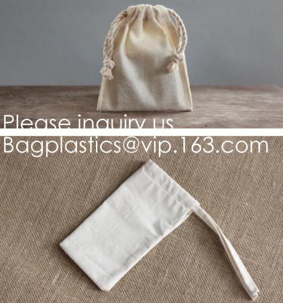 Drawstring Bags Reusable Muslin Cloth Gift Candy Favor Bag Jewelry Pouches for Wedding DIY Craft Soaps Herbs Tea Spice B