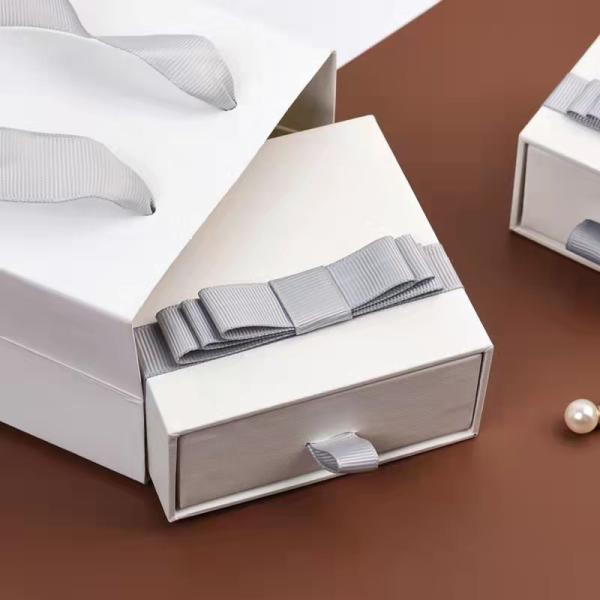 Sturdy Long Lasting Drawer Packaging Box Recyclable Fancy Packaging Box For Jewelry