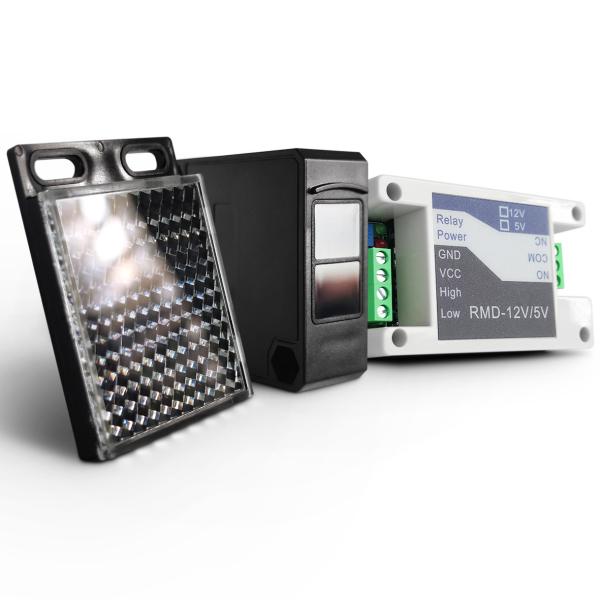 High-Precision Reflective IR Sensor with Relay NO/NC Output Ideal for Gate