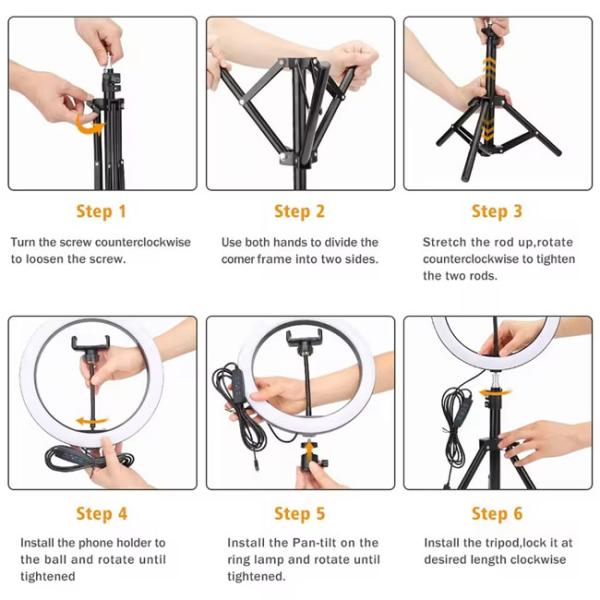 Toroidal Rgb Led Fill Light With 196leds Bead Quantity 11w 3000-6500k