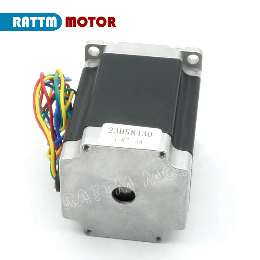8mm Single Daul Shaft Nema23 Stepper Motor 76mm 3A 23HS8430 For CNC Router