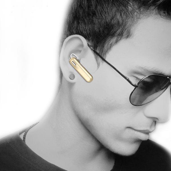 Handsfree Ear Hook Single Ear V4.1 Mini Business Invisible Bluetooth Earbuds Headphone