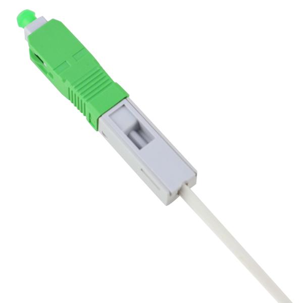 Alligator clip, front bar wedge, SM, 52mm, for drop cable, vertical input, SC/APC Field Assembly Optical Connector