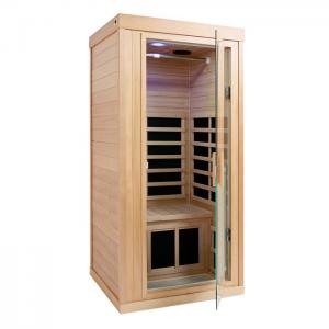 China Wood Infrared Sauna Room One Person For Rejuvenation Infrared Therapy wholesale