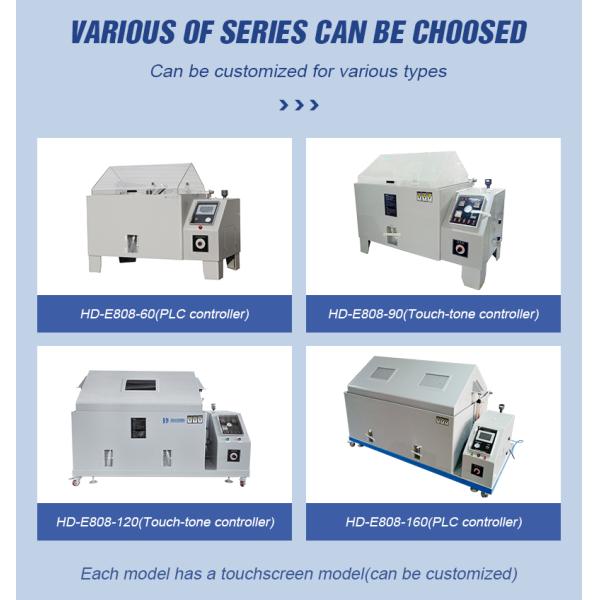 Corrosion Resistance Salt Spray Testing Machine With PT100 Test Sensor