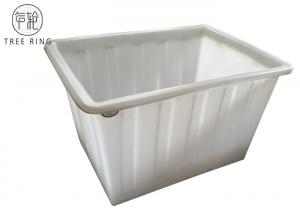 China Straight-Sided Industrial Laundry Bins On Wheels 450 Litre Polyethylene Roto Moulded on sale