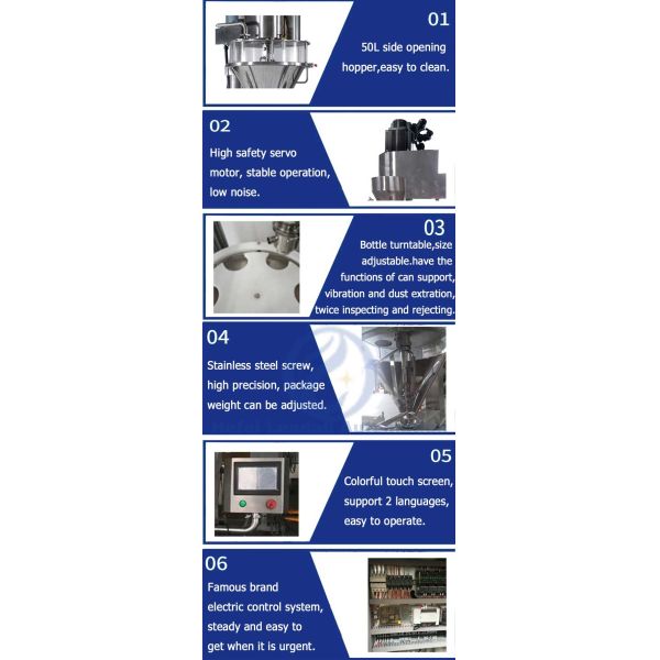 Automatic Auger Filling Machine / Milk Protein Powder Filling And Sealing Machine