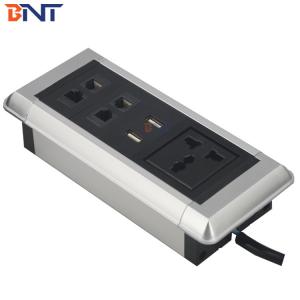 Smart office table mount multi function desk power data socket with USB charger