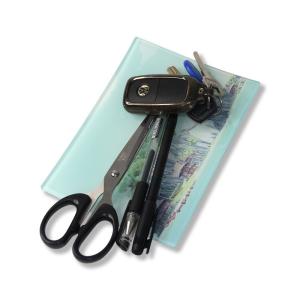 Sublimation Tempered Glass Photo Plate Rectangle Round Steak Fruit Trays Blank