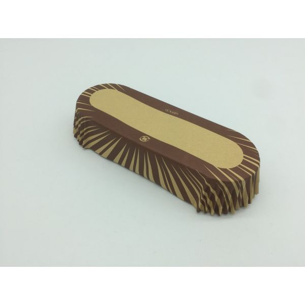 Oilproof Boat Shaped Paper Baking Cups Brown Cupcake Wrappers Muffin Eco Friendly