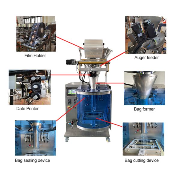 50g Powder Pouch Packing Machine 100bags/min Water Soluble