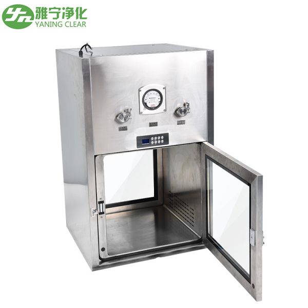 YANING CE Certificate Stainless Steel Clean Room Dynamic Pass Box Clean Room Equipment Dynamic Pass Through Box for Laboratory