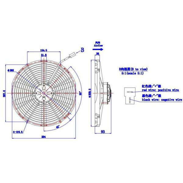 Over 5000 Hours Life Time Bus Air Conditioner Condenser Fan For Refrigerator Truck