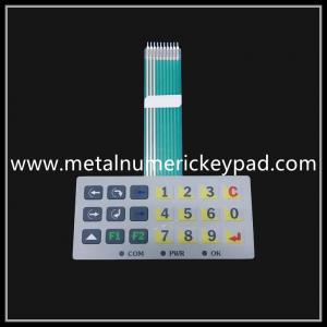 China PET Metal Pot Film Membrane 2.0mm Industrial Numeric Keypad wholesale