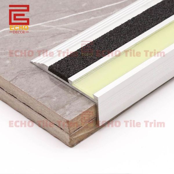 Luminescence L Shaped Aluminum Stair Edging Stair Nosing Trim