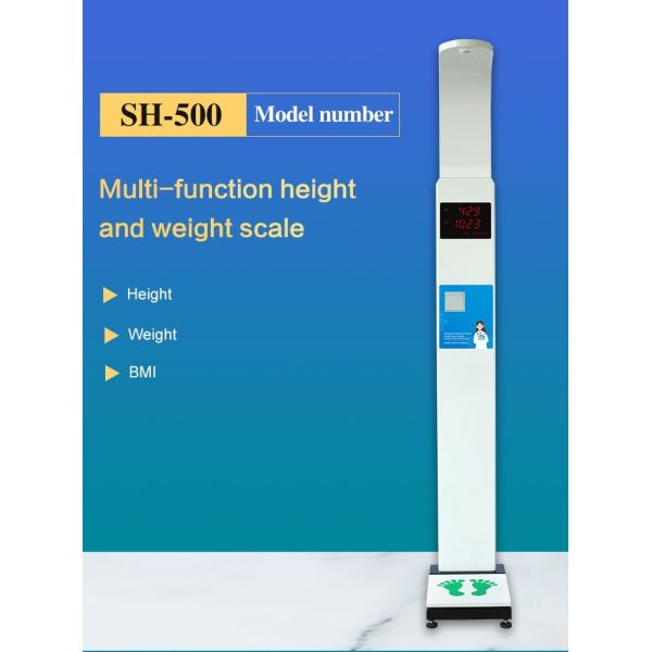 Ultrasonic Probe Digital Height And Weight Scale With Rs232 Serial Port