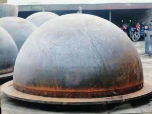 China Vessel Hemispherical Tank Heads Industrial Welding Dished Tank Heads on sale