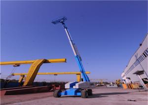 China Flexible Moving Straight Boom Lift , Aerial Man Lift Automatic Pressure wholesale