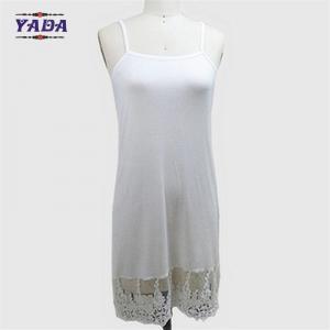 China Ladies viscose spandex straps full slip t- shirt dress women plus size wholesale fashion dresses for underwear wholesale