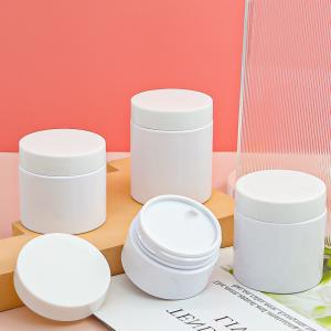 China Cosmetic Body Butter Container Packaging Colored Plastic Jars For Spices Hair Cream on sale