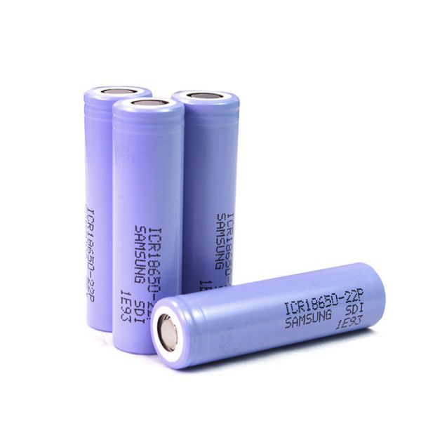 Samsung ICR18650-22P 18650 Lithium Ion Cells 3.6V 2200mAh 800 Times Cycle Life