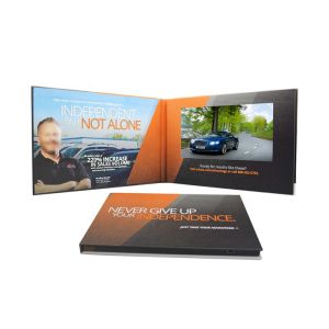 IPS Screen LCD Video Brochure Card 128MB Memory 7 Inch And 1024*600 Pixel