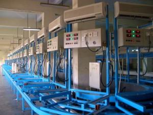 China Window AC Electronic Automated Assembly Line Floor Type AC Performance Testing System wholesale