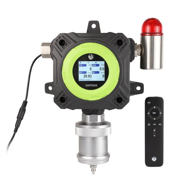 Quality Fixed Type Multi Gases LEL O2 H2S CO LPG Gas Monitor with Optional Pump Sampling for sale