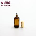 High Quality 20ml amber PETG Plastic Essential Oil Roller bottle