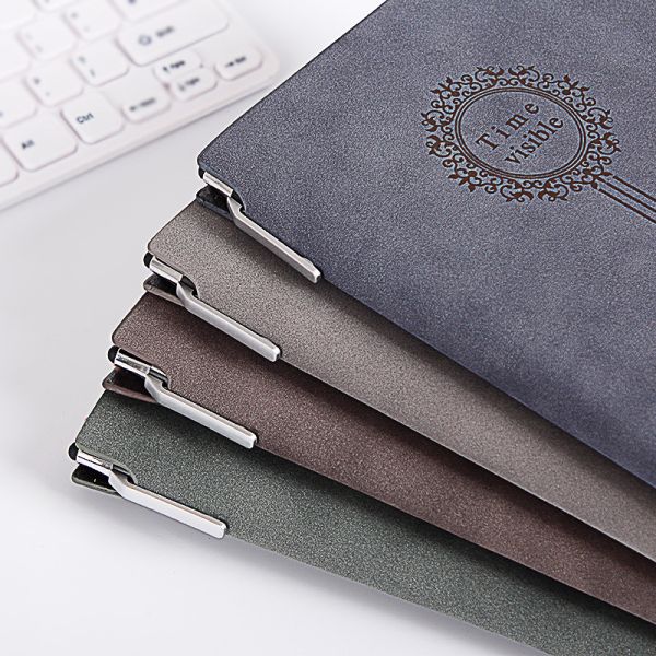 8.5 X 11 Inch Size Suede Leather Notebook , Durable Soft Cover Lined Notebook