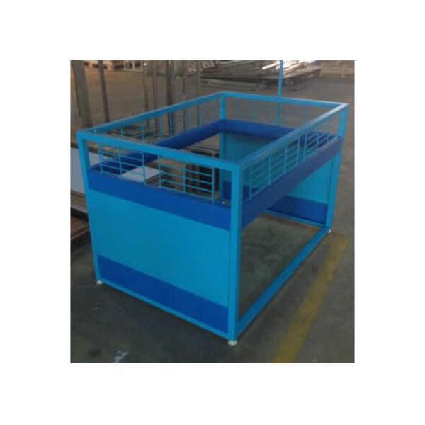 Professional Metal Promotion Display Counter High Grade With Dia 5mm Wire Shelf
