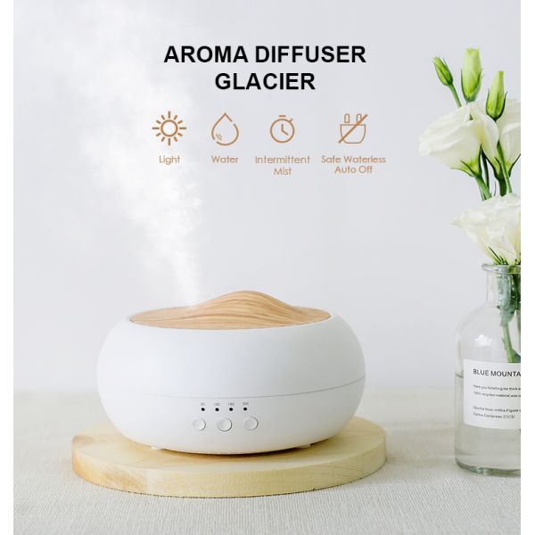 HOMEFISH USB Powered Ultrasonic Aroma Humidifier Tabletop 250ml