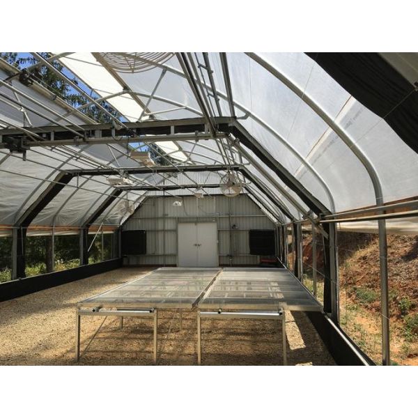 Curtain Movable Automated Blackout Greenhouse For Medical Plant