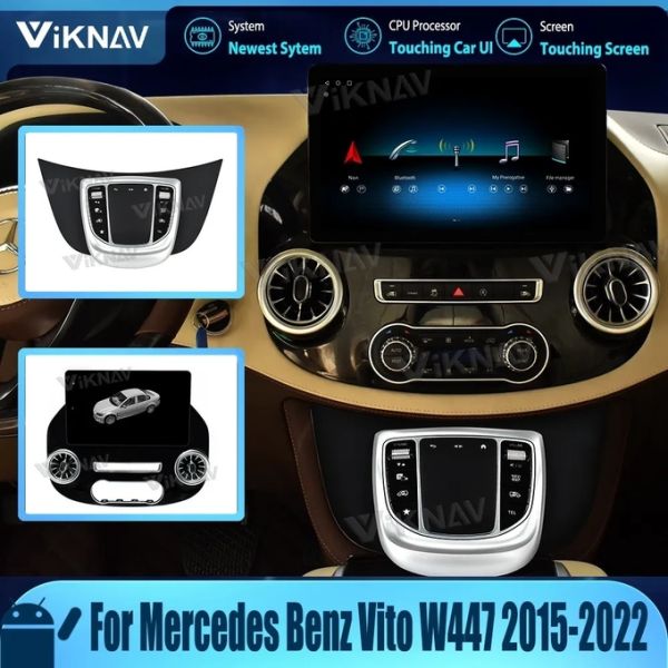 13.9 Inch Touch Screen Stereo For 2015-2022 Benz Vito Navigation GPS Multimedia Player Wireless Carplay 4G