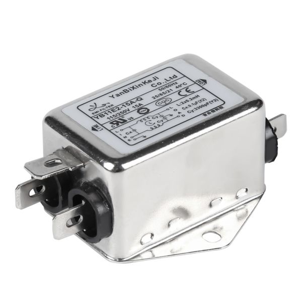 220V 15amps YB-E Passive Single Phase Filter Power Line Filter For Electrical Equipment