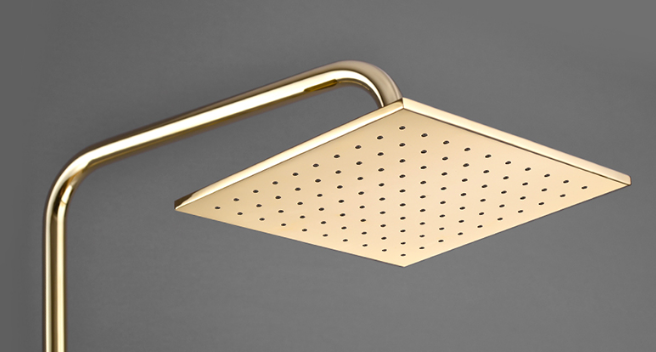 Copper Black Champagne Wall Mounted Shower Faucet Set With Handle