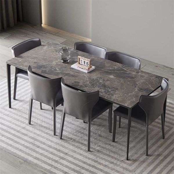 Round Square Rectangle Dining Table Set 4 Chairs Luxury Dining Table Set