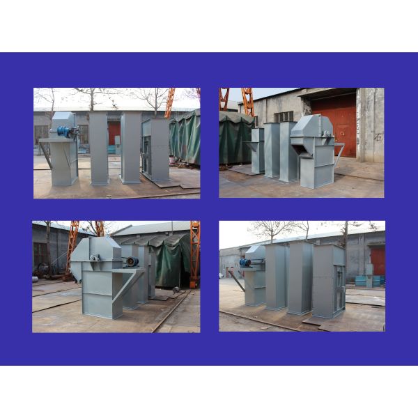 High Performance Bucket Elevator Conveyor , Low Noise Grain Bucket Elevator