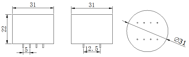 ZXY3108 Circular Permalloy Audio Isolation Transformer 10k:10k