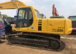 China Max Digging Radius 9.09m 22000kgs PC220 Old Komatsu Excavators wholesale