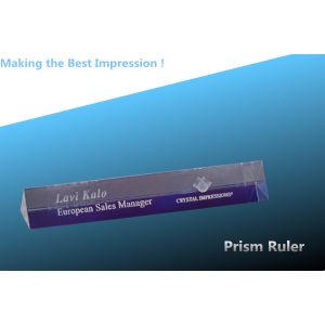 Buy cheap Crystal ruler/Prism ruler/glass ruler/nameplate ruler/crystal nameplate/office from wholesalers