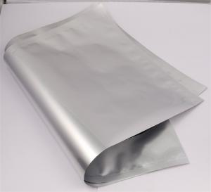 China Three side seal flat aluminum foil pouch packaging slivery surface moisture proof on sale