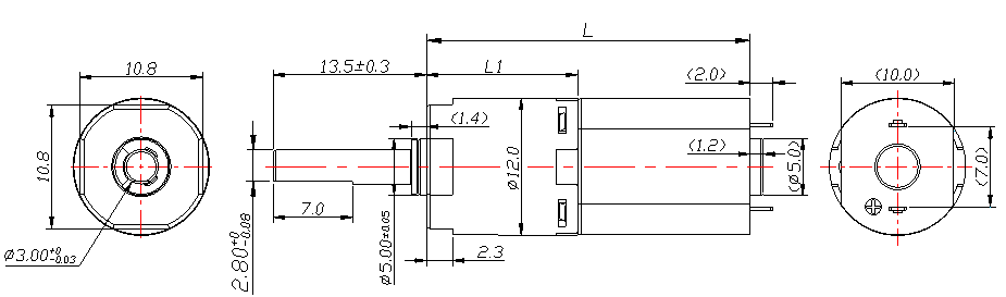 1.5V-3.0VDC Electric Door Lock 104rpm DC Gear Motor
